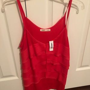 Old Navy Orange ruffled tank top NWT